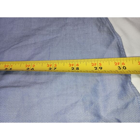 J. Crew: 80's 2-Ply Blue Long-Sleeve Button Down Shirt, Men's Size L 16-16.5 - Picture 5 of 5